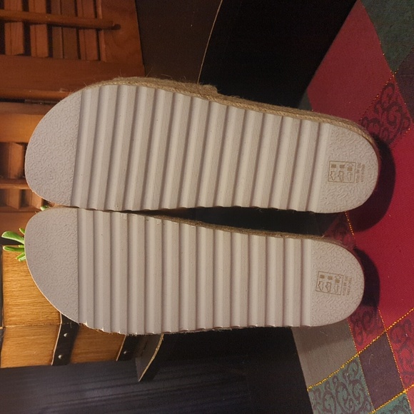 Dirty Laundry Palm Desert Espadrille Platform Sandals Slide On Jute Natural 9 - Picture 5 of 12